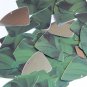Fishscale Fin Sequin 1.5" Green Leaf Hosta Silver Metallic
