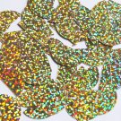 Sequin Half Round Semi Circle 30mm Gold Hologram Glitter Sparkle Metallic