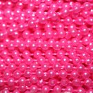 Hot Pink Pearl Beads 2.5mm Molded on Thread Fused to string 120 inches (10')