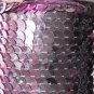 Pink Metallic Large Sequin Trim 10mm flat strung by the yard. Made in USA.