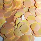 20mm Sequins Center Hole Peach Pink Orange Opaque Iris Rainbow Iridescent. Made