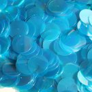 20mm Sequins Center Hole Blue Aqua Marine Crystal Iris Rainbow Iridescent. Made