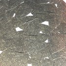 Sequin Fishscale Fin 1.5" Black Gold Circuit Board Tech Print Metallic