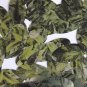 Sequin Oval 1.5" Lime Green Silver Bird Feathers Print Metallic