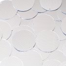 Sequin Round 30mm Pink Silver Pinstripe Metallic Couture Paillettes
