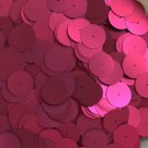 20mm Sequins Center Hole Burgundy Wine Red Matte Silk Frost. Made in USA