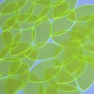 Navette Leaf Vinyl Shape 1.5" Yellow Go Go Fluorescent Edge Glow