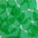 Sequin 1" x 1.5" Shape Drop Vinyl Go Go Trans Green. Made in USA