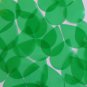Sequin 1" x 1.5" Shape Drop Vinyl Go Go Trans Green. Made in USA