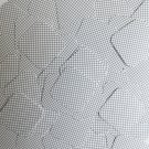 Sequin Square Diamond 1.5" Black White Grid Check Squares Print Opaque