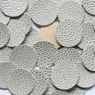 24mm Vinyl Disc White Gold Speckles No Hole Round Circle