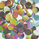 Sequin Round 16mm  Top Hole Gold Lazersheen Reflective Metallic. Made in USA