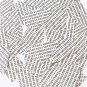 Sequin Fishscale Fin 1.5" Black White Binary Tech Code Print Out Opaque