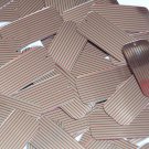 Sequin Rectangle 1.5" Red Silver Pinstripe Metallic Couture Paillettes