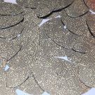 Sequin Oval 1.5" Black Gold Circuit Board Tech Print Metallic