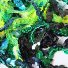 10mm Sequin Trim Sampler Pack. 10 (12") pieces Colors: Green Blue Lime Teal Aqua