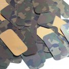 Rectangle Sequin 1.5" Camo Brown Green Camouflage Gold Metallic