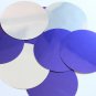 Sequin Round 70mm No Hole Purple Silver Metallic Couture Paillettes. Made in USA
