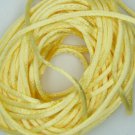 Lemon Yellow Satin Rattail Cord Made in the USA 10 yard pack