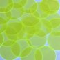Round Vinyl Shape 40mm Yellow Go Go Fluorescent Edge Glow