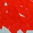 Long Diamond Vinyl Shape 1.75" Red Go Go Fluorescent Edge Glow