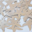 Sequin Starfish 1.5" Silver Metallic Center Hole Couture Paillettes. Made in USA