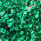 6mm Cup SEQUIN FACET PAILLETTES ~ GREEN Metallic ~ Made in USA