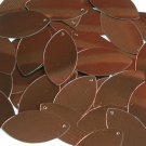 Bronze Brown Metallic Shiny Navette Leaf 1.5" Couture Sequin Paillettes