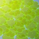 Flower Vinyl Shape 1" Yellow Go Go Fluorescent Edge Glow