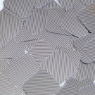 Sequin Square Diamond 1.5" Purple Silver Pinstripe Metallic Couture Paillettes