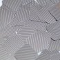 Sequin Square Diamond 1.5" Purple Silver Pinstripe Metallic Couture Paillettes