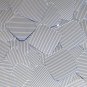 Sequin Square Diamond 1.5" Blue Silver Pinstripe Metallic Couture Paillettes