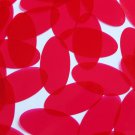 Sequin 1.5" x .75" Shape Oval Vinyl Go Go Trans Raspberry. Made in USA