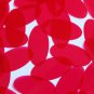 Sequin 1.5" x .75" Shape Oval Vinyl Go Go Trans Raspberry. Made in USA