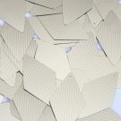 Sequin Long Diamond 1.75" Yellow Silver Pinstripe Pattern Metallic Couture Paill
