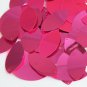 Hot Pink Fluorescent Metallic Navette Leaf Sequins 1.5 inch Couture Paillettes