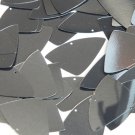 Hematite Shiny Gray Metallic Fishscale Fin 1.5 inch Couture Sequin Paillettes