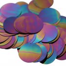 30mm ROUND SEQUIN PAILLETTES ~   BLACK IRIS RAINBOW Shiny ~  Disc ~ Made in USA