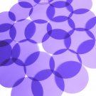 Sequin 50mm No Hole Round Shape Vinyl Go Go Trans Purple. Made in USA
