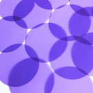 Sequin 60mm No Hole Round Shape Vinyl Go Go Trans Purple. Made in USA