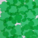 Sequin Flower 1.5" Vinyl Shape Go Go Trans Green. Made in USA