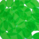 Sequin 1.5" x .75" Shape Navette Vinyl Go Go Trans Green. Made in USA