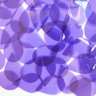 Sequin 1" x 1.5" Shape Drop Vinyl Go Go Trans Purple. Made in USA