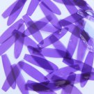 Sequin 1.5" Elongated Teardrop Vinyl Go Go Trans Purple. Made in USA