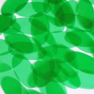 Sequin 1.5" x .75" Shape Oval Vinyl Go Go Trans Green. Made in USA