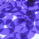 Sequin 1.5" x .75" Shape Navette Vinyl Go Go Trans Purple. Made in USA