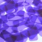 Sequin 1.5" x .75" Shape Rectangle Vinyl Go Go Trans Purple. Made in USA