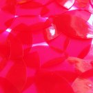 Sequin 1.5" x .75" Shape Navette Vinyl Go Go Trans Raspberry. Made in USA