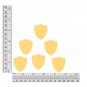 Shield Vinyl Shape 1.5" Blue Go Go Transparent