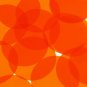 Round Vinyl Shape 2" Orange Go Go Transparent